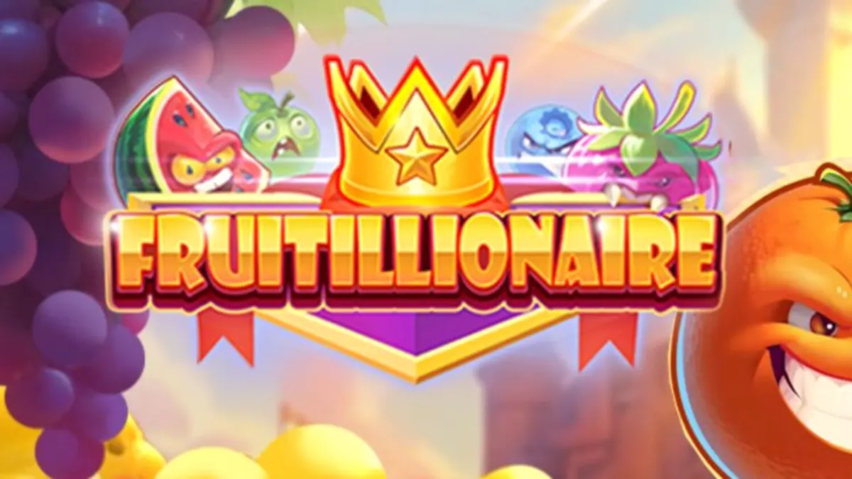 Tampilan visual karakter buah yang marah dalam slot Fruitillionaire