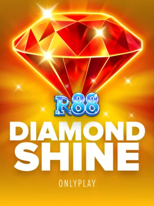 Tampilan visual slot Diamond Shine dengan tema buah neon dan berlian